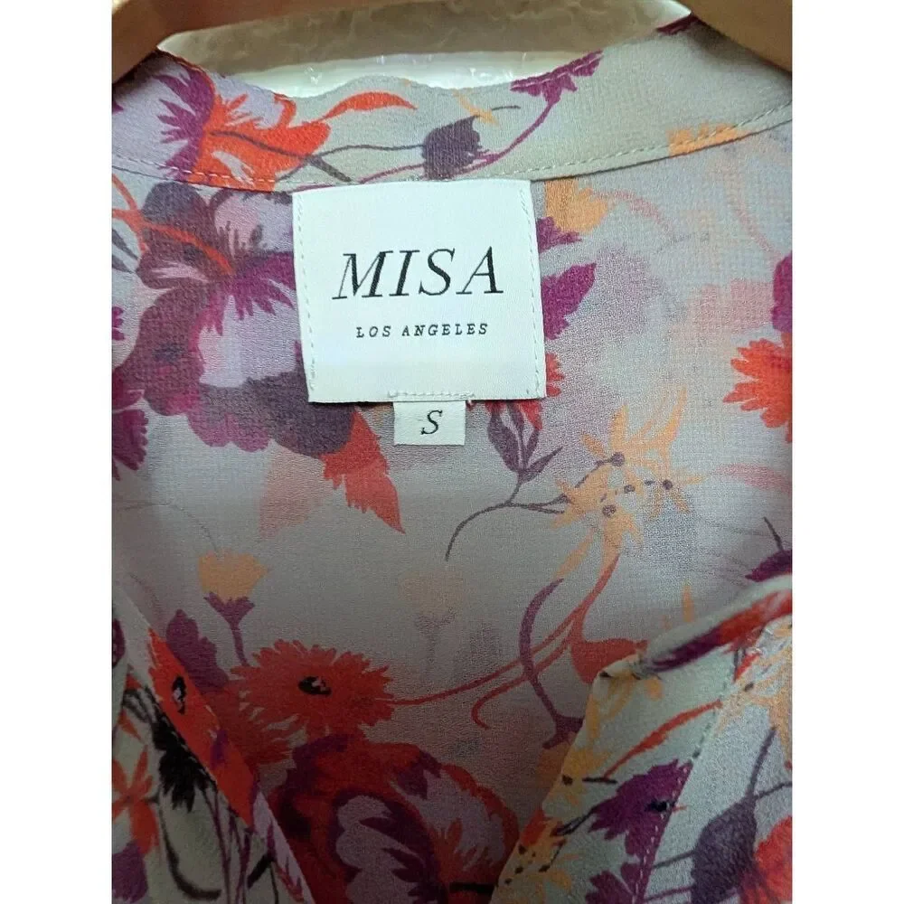 MISA Los Angeles floral top for women small
